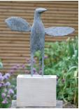 watching bird - bronze
